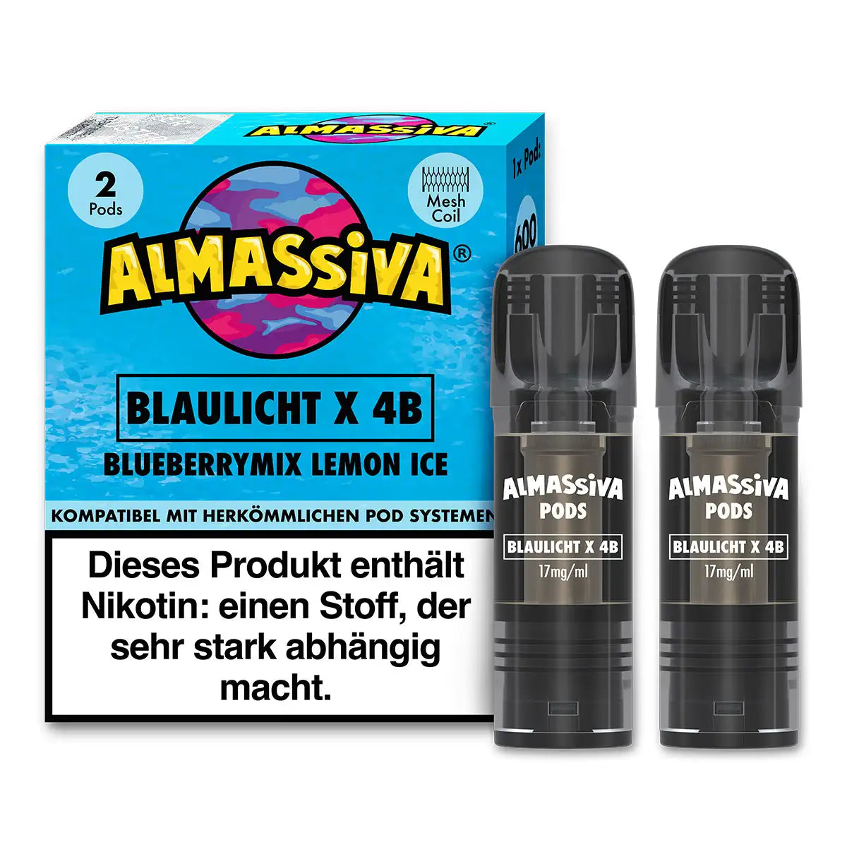 Al Massiva - Prefilled Pods (MatchBar) (2 Stück) - Blaulicht X 4B - 20mg/ml