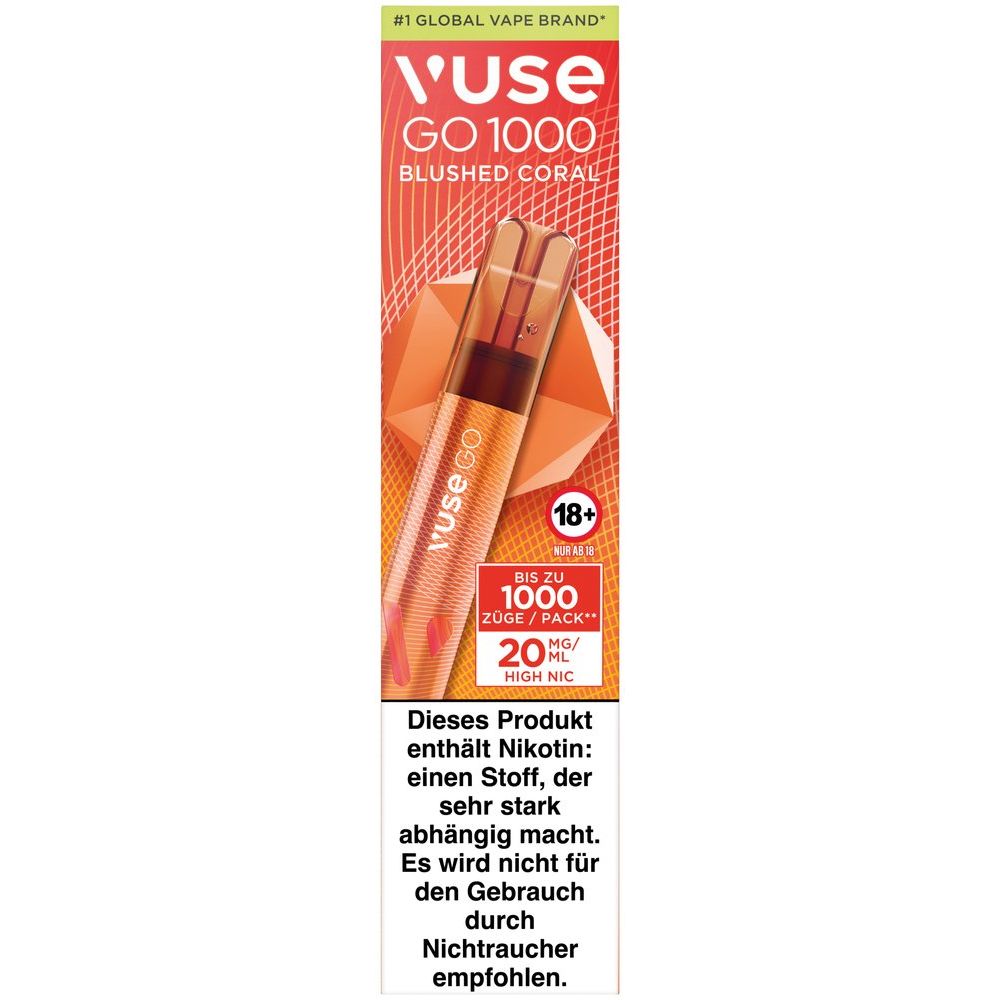 VUSE Go 1000 Blushed Coral 20mg