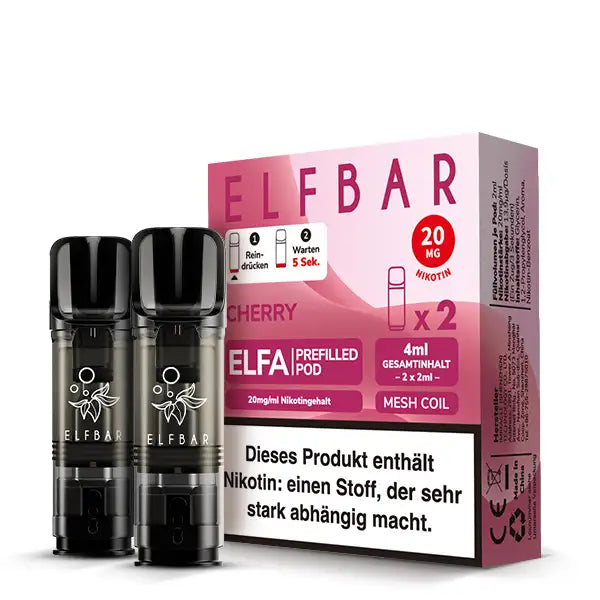 Elfbar - ELFA - Prefilled Pods (2 Stück) - Cherry (Candy) - 20mg/ml