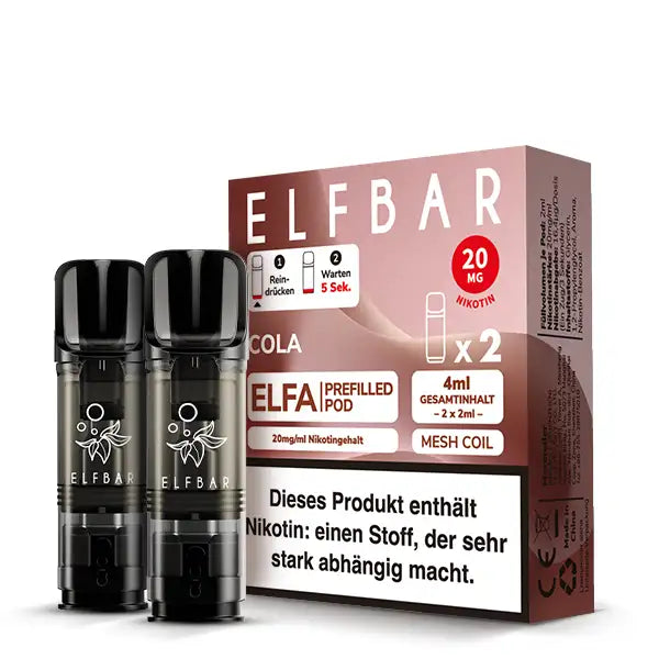 Elfbar - ELFA - Prefilled Pods (2 Stück) - Cola - 20mg/ml