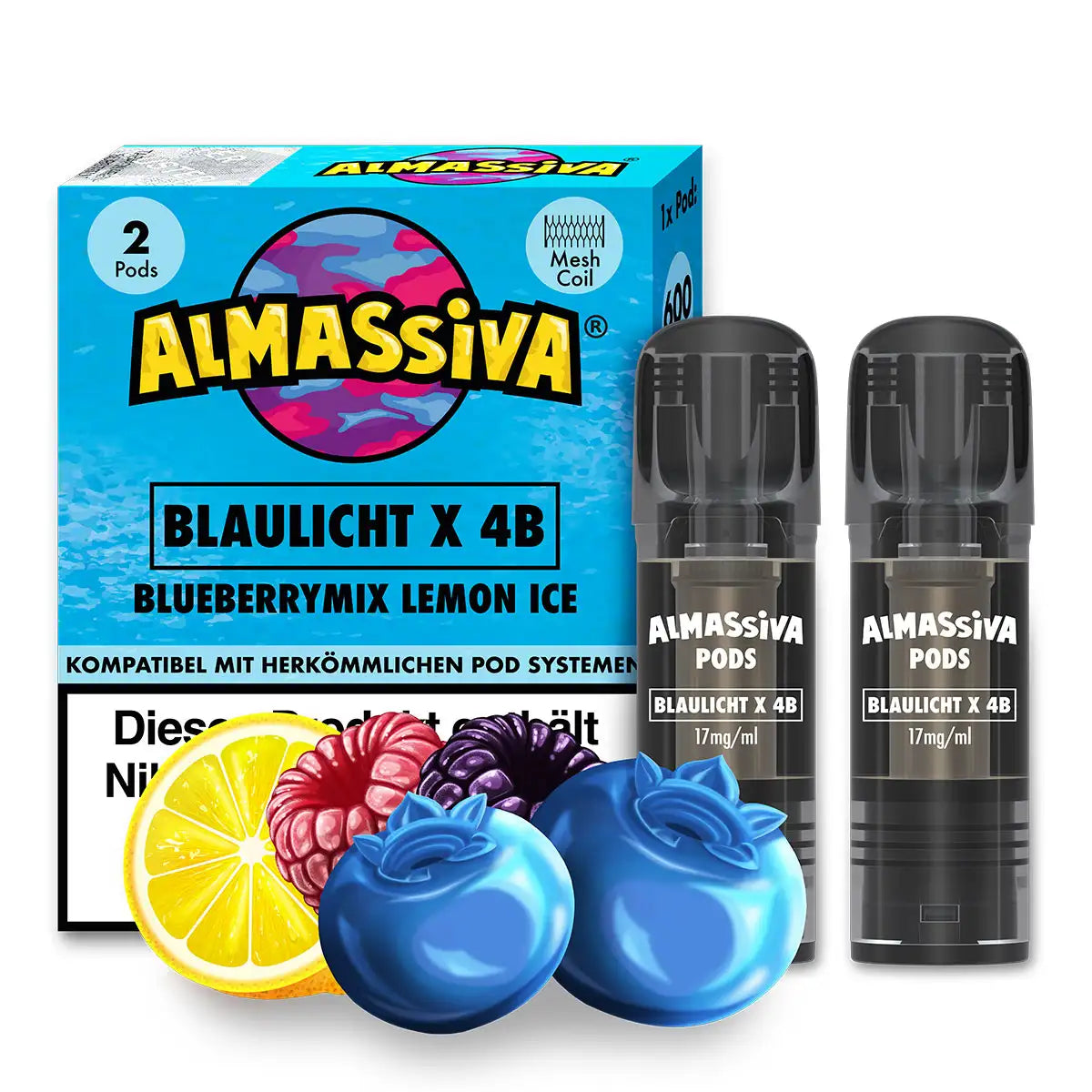 Al Massiva - Prefilled Pods (MatchBar) (2 Stück) - Blaulicht X 4B - 20mg/ml