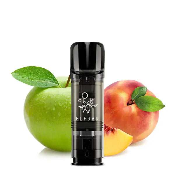 Elfbar - ELFA - Prefilled Pods (2 Stück) - Apple Peach - Nikotinfrei