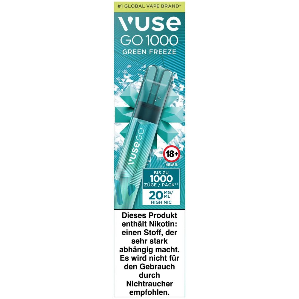 VUSE Go 1000 Green Freeze 20mg